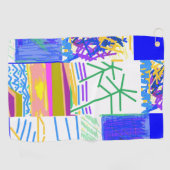 Festive Abstract Golfhanddoek (Horizontaal)