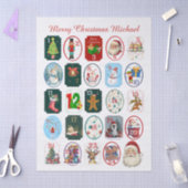 Festive Advent Calendar Tissuepapier (Craft)