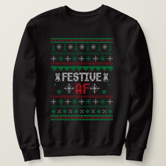 FESTIVE AF-kerst lelijke trui (Design voorkant)