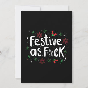 Festive AF-kerstHumor Kaart
