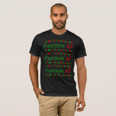 Festive AF-kerstpictogrammen T-Shirt (Voorkant volledig)