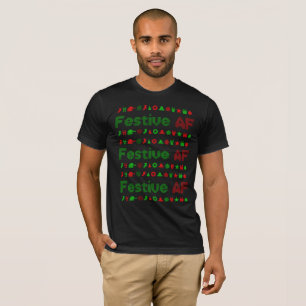 Festive AF-kerstpictogrammen T-Shirt