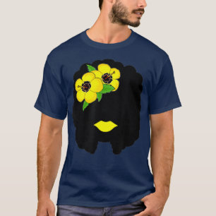 Festive Afro Cinco de Mayo Black Mexicaans T-shirt