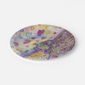 Festive Angel Custom Holiday Party Paper Borden Papieren Bordje (Gekanteld)