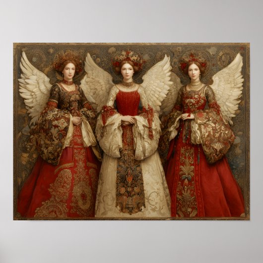 Festive Angels Poster (Voorkant)