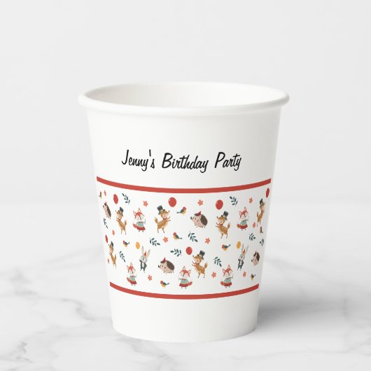 Festive animals  papieren bekers (Voorkant)