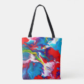 Festive Art Design on Tote Draagtas (Achterkant)
