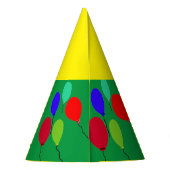 Festive Balloons Party Petten Feesthoedjes (Achterkant)