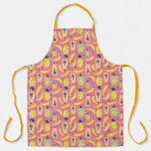 Festive Banana Papaya Pineapple Fruit Pattern Schort (Voorkant)