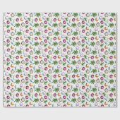 Festive Bauble Waterverf Kerstmis Cadeaupapier (Vlak)