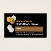 Festive Baubles, kerstfeestkaartjes Visitekaartje (Voorkant)