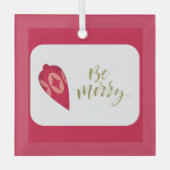 Festive Berry Color Ornament be Merry (Voorkant)