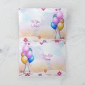 Festive Birthday Kaart (Binnen)