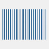 Festive Blue and White Christmas Tree Pattern Inpakpapier Vel (Voorkant 3)