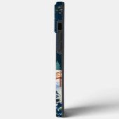 Festive Blue Winter Snow Village Case-Mate iPhone Case (Achterkant / Links)