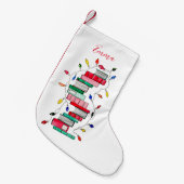 Festive Book Stack - Personeel Kleine Kerstsok (Voorkant (Hangend))