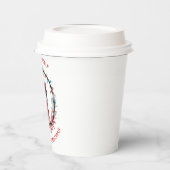 Festive Boston Terrier Merry kerst Papieren Bekers (Links)