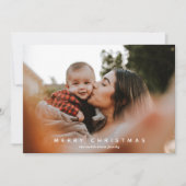 Festive Botanische Foto Feestdagenkaart (Voorkant)