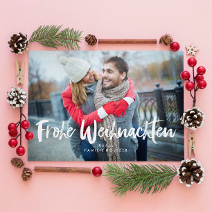 Festive Bows Frohe Weihnachten Feestdagenkaart