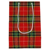 Festive Bright Tartan Medium Cadeauzakje (Achterkant)