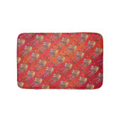 Festive Camel Pattern on Red Badmat (Voorkant)