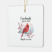 Festive Cardinals Keramisch Ornament (Links)