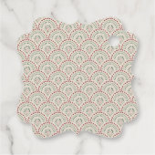 Festive Casual kleurrijk kerstvierkant Fancy vierk Bedankjes Labels (Achterkant)