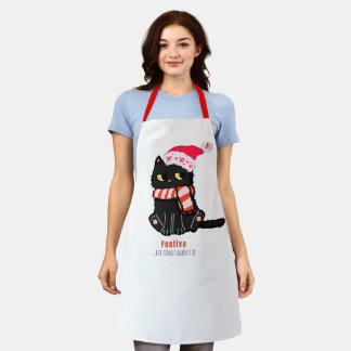 Festive Cat Apron  Schort