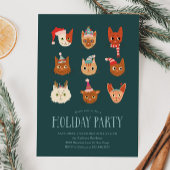 Festive Chats Noël Invitation
