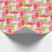 Festive Chevron christmas Cadeaupapier (Hoek)