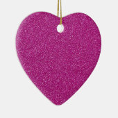 Festive Chic roze Glitter Achtergrond Romantisch Keramisch Ornament (Rechts)