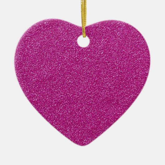 Festive Chic roze Glitter Achtergrond Romantisch Keramisch Ornament (Voorkant)