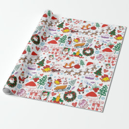 Festive Christmas  Cadeaupapier
