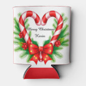 Festive Christmas Decor with Candy Canes Blikjeskoeler (Voorkant)