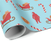 Festive Christmas Holiday Custom Cadeaupapier (Rol Hoek)