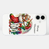 Festive Christmas Holiday customizable unicorn Case-Mate iPhone Case (Achterkant (horizontaal))