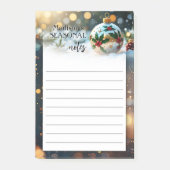 Festive Christmas Holidays Post-it® Notes (Voorkant)