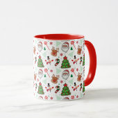 Festive Christmas Mug – Santa & Reindeer Mok (Voorkant rechts)