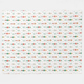 Festive Christmas Nutcracker Ballerina  Fleece Deken (Voorkant (Horizontaal))