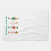 Festive Christmas Nutcracker Ballerina  Theedoek (Horizontaal)