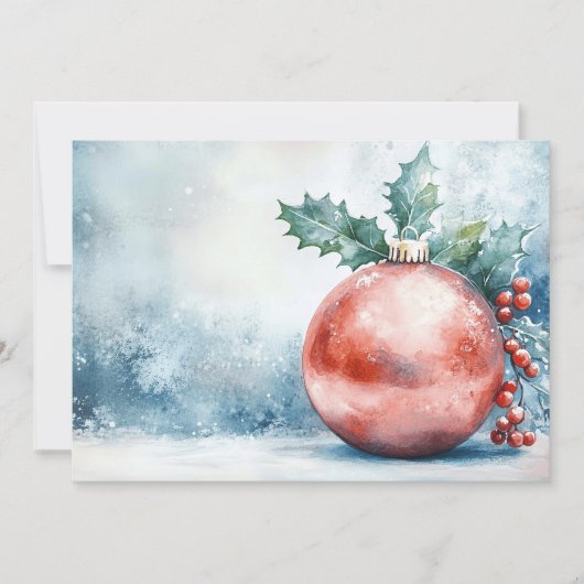 Festive Christmas Ornament Kaart (Voorkant)