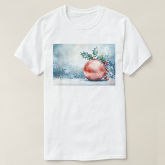 Festive Christmas Ornament T-shirt (Design voorkant)