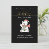 Festive Christmas Party Invitation (Debout devant)