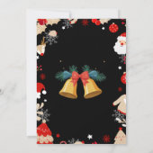 Festive Christmas Party Invitation Kaart (Achterkant)