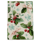 Festive Christmas Pattern Gift Bag Medium Cadeauzakje (Voorkant)