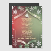 Festive Christmas Snowflake Frame with Stars  (Voorkant / Achterkant)