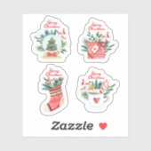 Festive christmas sticker collection (Vel)