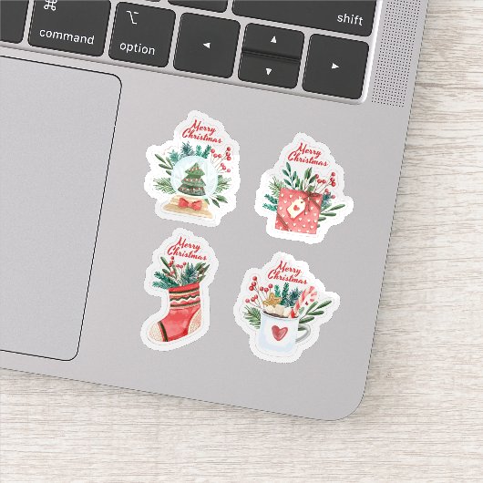 Festive christmas sticker collection (Detail)