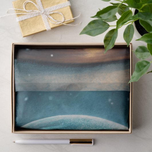 Festive Christmas tissue paper with holly and pine Tissuepapier (Geschenk)