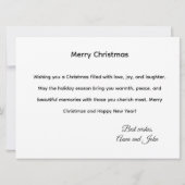 Festive Christmas Tree Holiday Greeting Card (Achterkant)